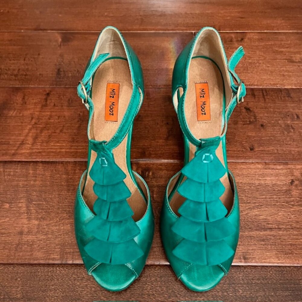 Miz Mooz Sailor Green Heels